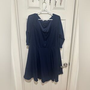 Torrid navy blue dress size 2X